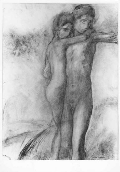 Two Figures Embracing - 1917
