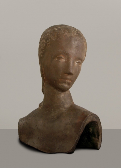 Wilhelm Lehmbruck, Head of a girl, Turning, 1913-1914, Museum of Fine Arts Ghent