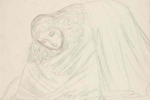 Schetsblad uit Schetsboek met figuurstudies - 1894 - 1896