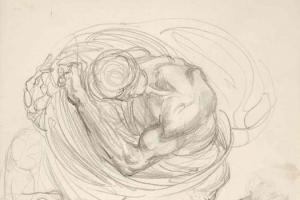 Schetsblad uit Schetsboek met figuurstudies - 1894 - 1896