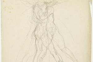 Sketch with Entwined Figures - 1894 - 1898