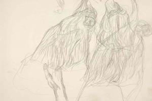 Schetsblad uit Schetsboek met figuurstudies - 1894 - 1896