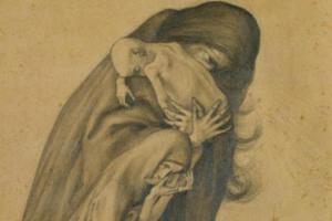 Treurende moeder - 1890