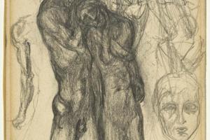 Page from the Sketchbook with Figure Studies - 1891 - 1898