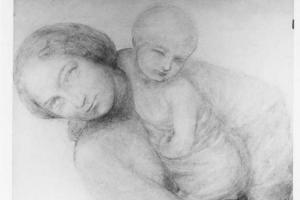 Moeder en kind - 1915
