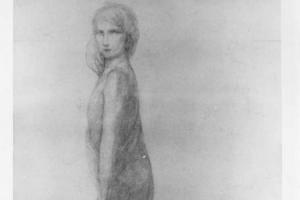 Vrouw [recto: Meisjesfiguur, ten halve lijve] - 1915