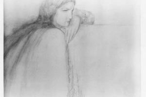 Leunende vrouw - 1916