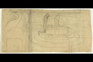 Sketch for the Fountain of the Kneeling Youths (recto) - 1898