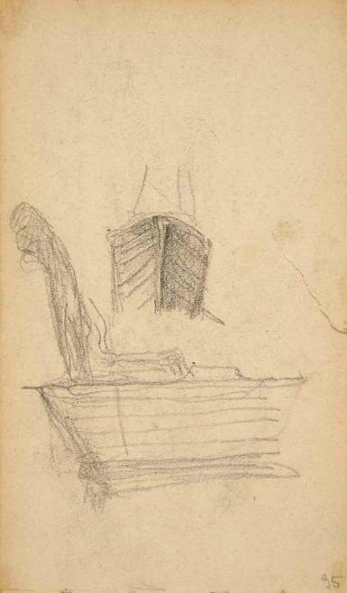 Schetsblad uit Schetsboek met figuurstudies - 1891 - 1898