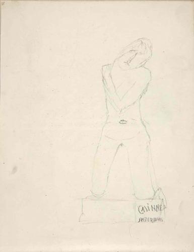 Page from the Sketchbook with Figure Studies - 1894 - 1896