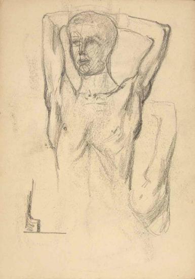Schetsblad uit Schetsboek met figurenstudies - 1898