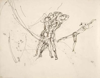 Page from the Sketchbook with Figure Studies - 1894 - 1896