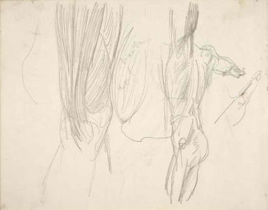 Schetsblad uit Schetsboek met figuurstudies - 1894 - 1896