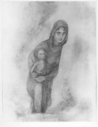 Vrouw met kind - 1917