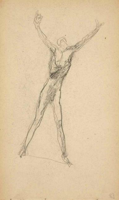 Page from the Sketchbook with Figure Studies - 1891 - 1898