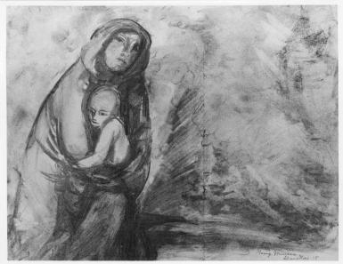 Moeder en kind - 1915
