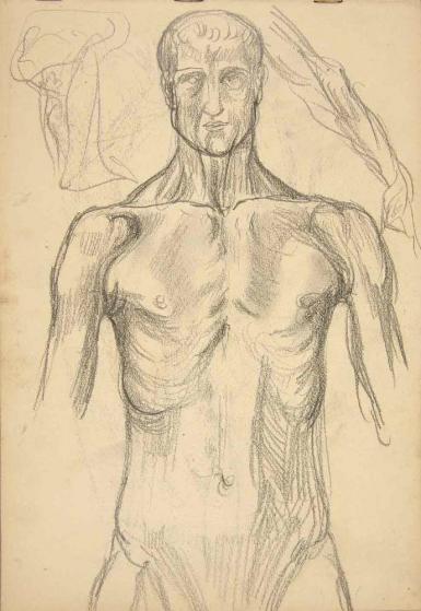 Page from the Sketchbook with Figure Studies - 1898